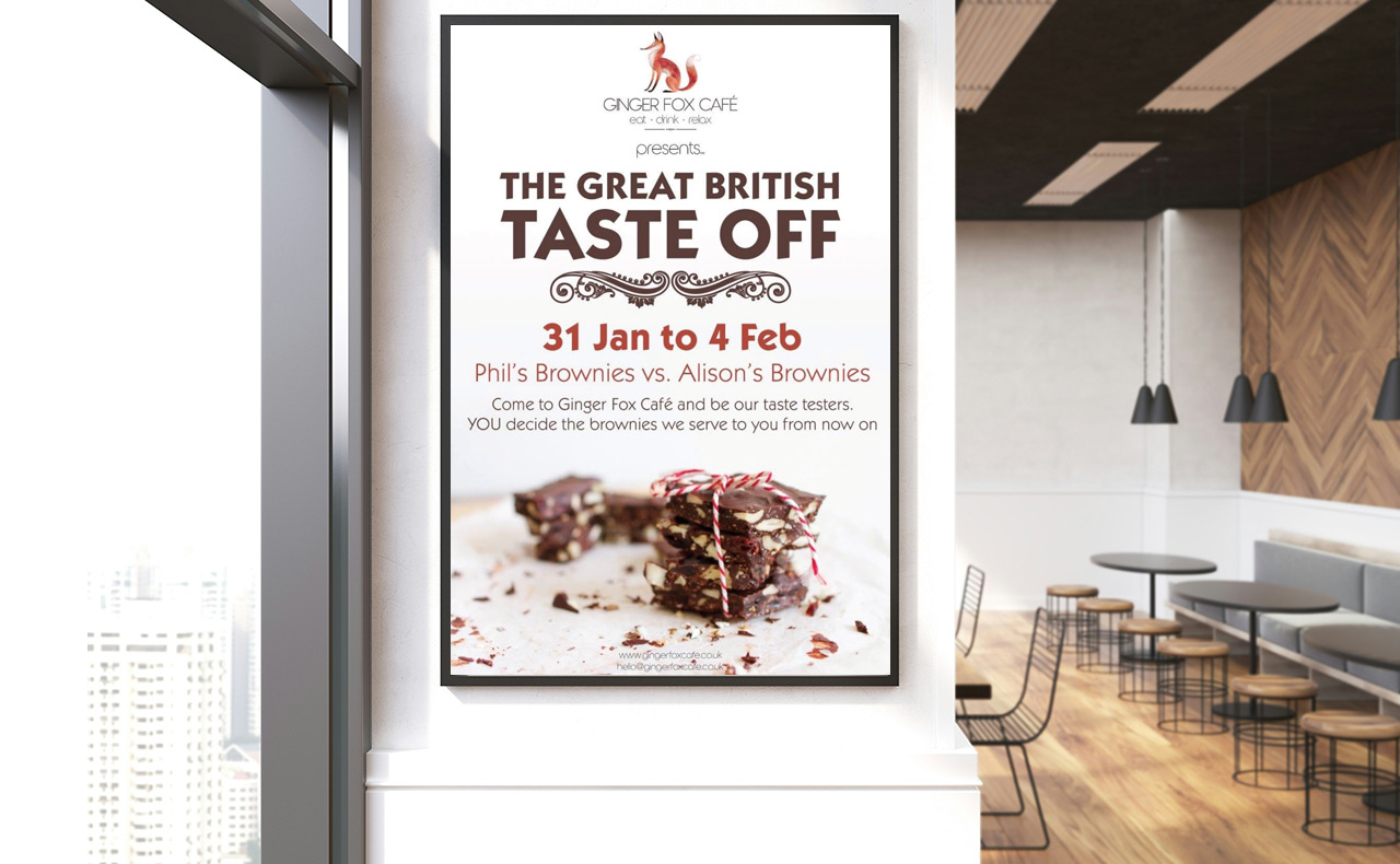 Ginger Fox Cafe poster