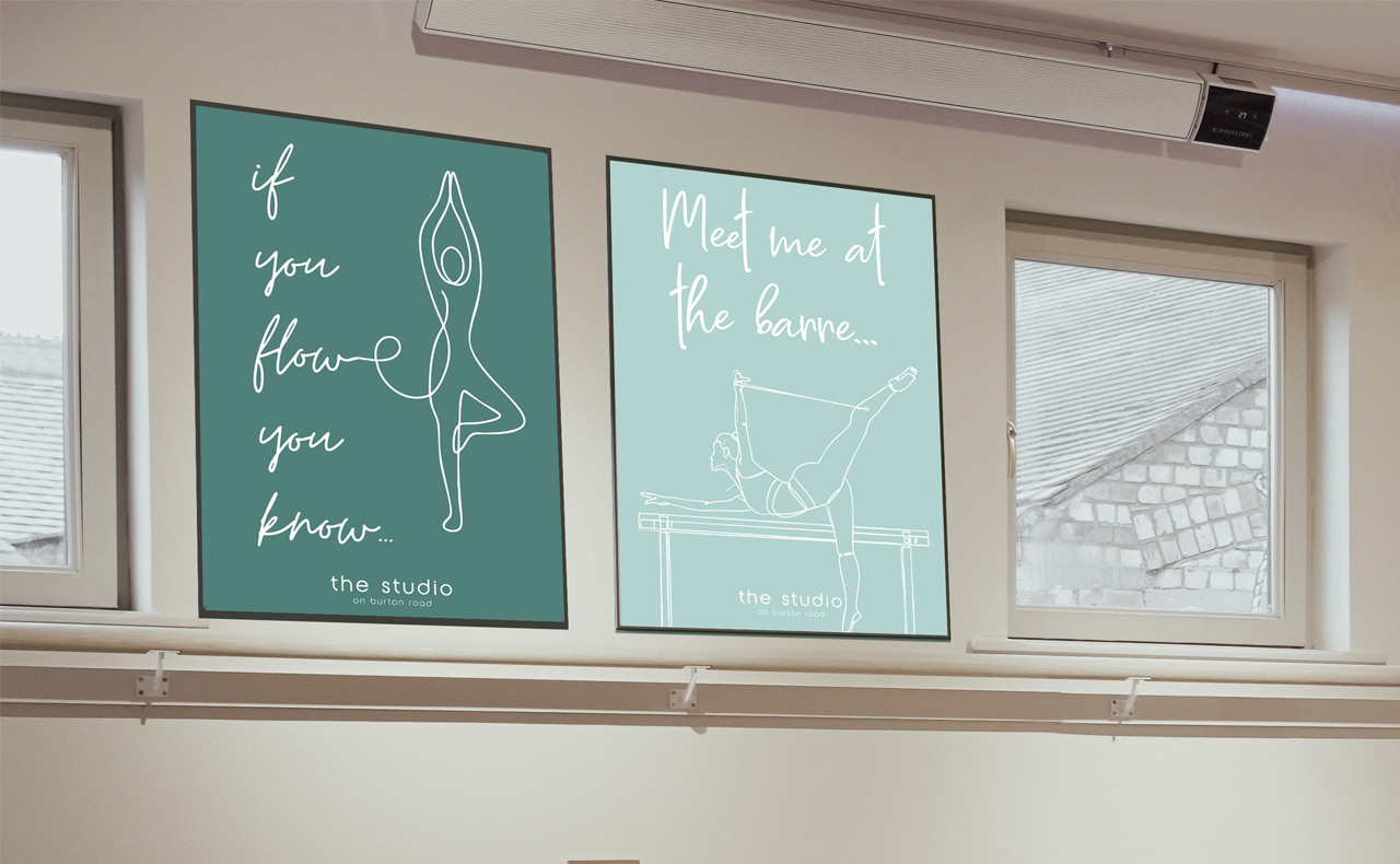 Yoga studio A1 posters